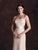 Montage by Mon Cheri - 19901P Scalloped Lace Sheath Gown with Bolero In Brown