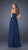 La Femme - Lace Embellished Sweetheart Tiered Chiffon A-line Dress 19925 In Blue
