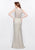 Primavera - 1992 Sleeveless Illusion Jewel Sheath Dress in Neutral