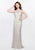 Primavera - 1992 Sleeveless Illusion Jewel Sheath Dress in Neutral
