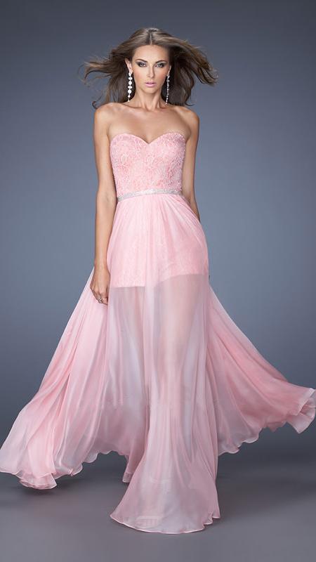 La Femme - Prom Dress 19981 in Pink