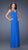 La Femme - Draped Floral Applique Sweetheart Empire Gown 19993 In Blue