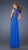 La Femme - Draped Floral Applique Sweetheart Empire Gown 19993 In Blue