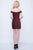 Nina Canacci - 199 Off Shoulder Fitted Cocktail Dress In Red