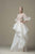 Saiid Kobeisy - RTWSS19-19 Embroidered Bateau Tulle A-line Gown in White And Pink