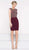 Colors Dress - 1976 Jeweled Matte Jersey Sheath Dress in Red