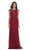 May Queen Rhinestone Lace Floral Evening Gown RQ--7182 In Red