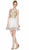 Cinderella Divine - Ruffled Illusion Gilt Applique A-Line Dress