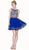 Cinderella Divine - Ruffled Illusion Gilt Applique A-Line Dress