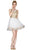 Cinderella Divine - Ruffled Illusion Gilt Applique A-Line Dress