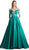 Cinderella Divine - Off Shoulder Satin Pleated Ballgown