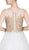 Cinderella Divine - Ruffled Illusion Gilt Applique A-Line Dress