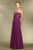 Alexia Designs - 2974 Strapless Empire Waist Chiffon A-Line Gown In Purple