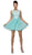 Dancing Queen - 8741 Sleeveless Lacy Illusion Short Cocktail Dress