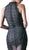Cinderella Divine - High Halter Neck Sheer Embellished Evening Gown