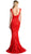 Cap Sleeve Bateau Neck Lace Mermaid Evening Gown