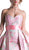 Cinderella Divine - Strapless Floral Evening Gown in Pink
