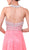Cinderella Divine - High Halter Pearl Adorned Bodice Chiffon Gown