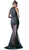 Cinderella Divine - High Halter Neck Sheer Embellished Evening Gown