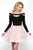 Blush - 11610N Embellished Off-Shoulder Tulle A-line Dress