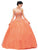 Dancing Queen - 9148 Metallic Embroidered Strapless Formal Ball Gown