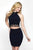Intrigue - 484 Two Piece Beaded Jersey Sheath Dress