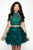 Blush - 11620 Embellished Two Piece Ruffled A-line Dress