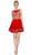 Cinderella Divine - Ruffled Illusion Gilt Applique A-Line Dress