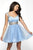 Blush - 11611N Bedazzled Sweetheart Tulle A-line Cocktail Dress