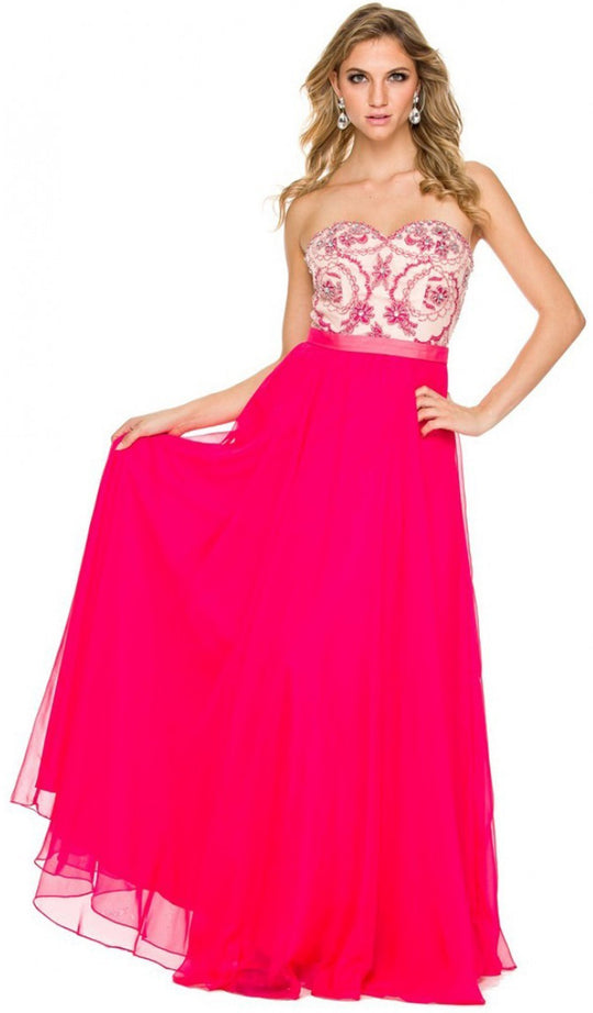 Strapless Sweetheart A-Line Dress