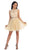 Bejeweled Lace Illusion Short Prom Dress - ADASA