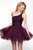 Blush - 11621 Beaded Asymmetric Ruffled Tulle A-line Dress
