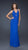 La Femme - Full Length Dress with Keyhole 17956 In Blue