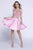 Nox Anabel 6275 Two-Piece Bejeweled V-Neck Dress  In Baby Pink