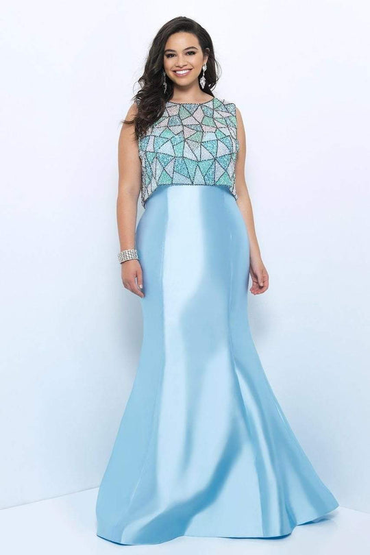 Long Dress with Removable Beaded Cover 11203W