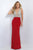 Jewel Encrusted Plunging Illusion Gown 11009