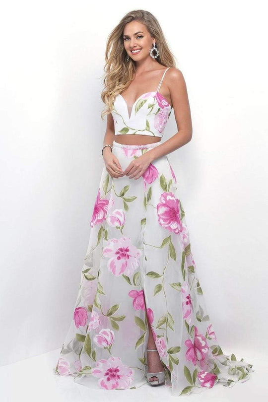 Blush - Floral Sweetheart A-Line Gown 11231 In White and Multi-Color