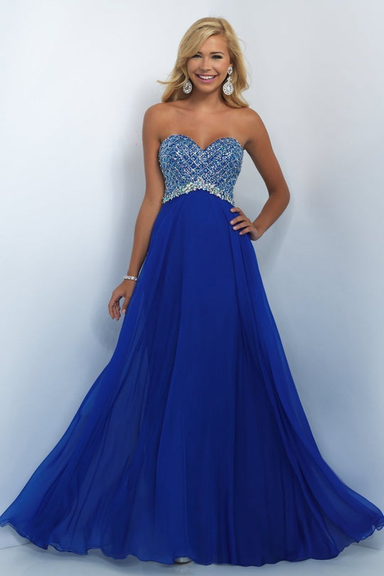 Lovely Crystal Encrusted A-Line Gown 11050