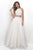 Blush - Two-Piece Bead Embellished Organza Ball Gown 5600 in White