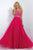 Jewel Embellished with Diamond Cutout Back Gown 10001