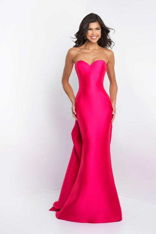 Blush - C1054 Strapless Sweetheart Mikado Mermaid Dress In Pink