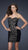 La Femme - Bead Embellished Pleated Sweetheart Sheath Dress 16944 In Black