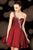 Alyce Paris Single Strap Sweetheart Mini Cocktail Dress 4403 in Red