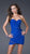 La Femme - Finely-Tucked Sweetheart Sheath Cocktail Dress 15867 In Blue