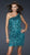 La Femme - 17093 Glittering Tasseled Asymmetrical Sheath Cocktail Dress In Green