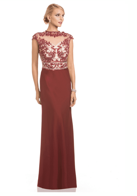 Lara Dresses - 32451 in Wine