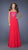 La Femme - Floral Lace Overlaid Sweetheart A-Line Gown 19834 In Pink