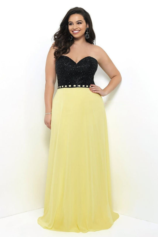 Strapless Beaded Long Dress 11303W