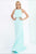 Ieena Duggal  - High Neck Gown Style 25236I in Blue