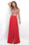 Jeweled Halter Two Piece Chiffon Dress 11329